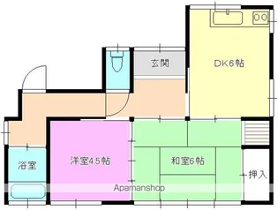 山口県周南市大字大島【一戸建】の間取り