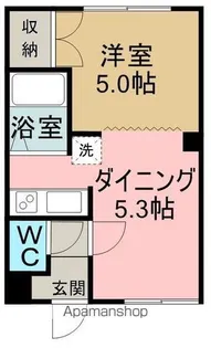 北海道網走市桂町3丁目【アパート】の間取り