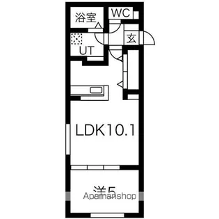 グランティエラ平岸【2階】の間取り
