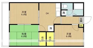 グランハイム宮沢 E棟【102号室号室】の間取り