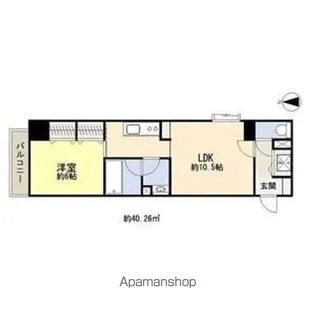 サージュ天王寺【6階】の間取り