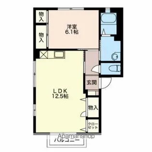 パラレルハウス【D201号室】の間取り