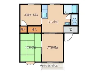 ハートタウンKATO B棟【1階】の間取り