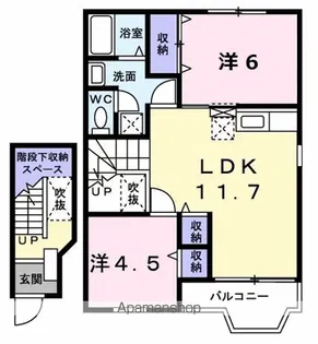 クレストール21【2階】の間取り