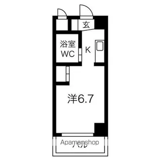 リアライズ伝馬【8階】の間取り