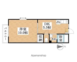 セルテス鳥見【201号室】の間取り