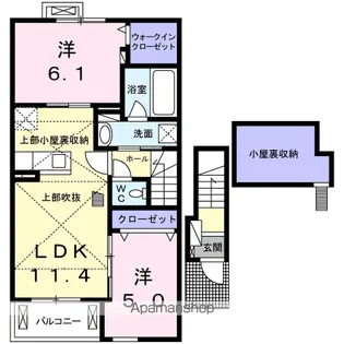 グレイス MーB【2階】の間取り
