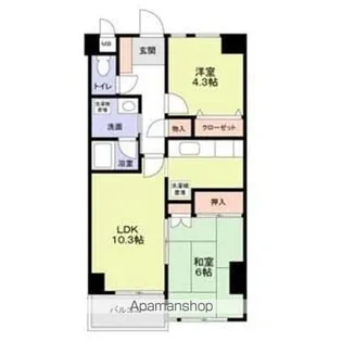 東京都練馬区豊玉上1丁目【マンション】の間取り