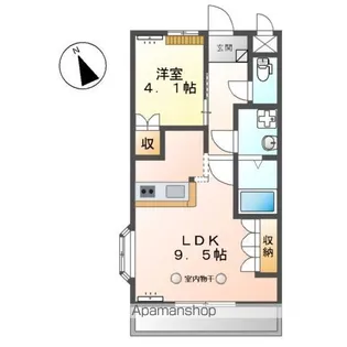 リバティ ミユウⅠ【2階】の間取り