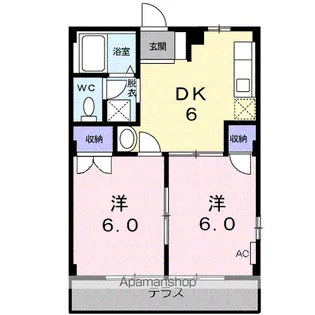 ドリーミー山中C【1階】の間取り