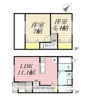 ココハイムⅢ【K号室】の間取り