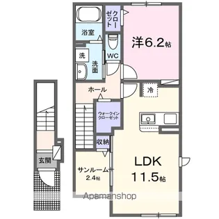 クレールK【2階】の間取り