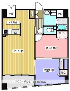 BECK EAST【603号室】の間取り