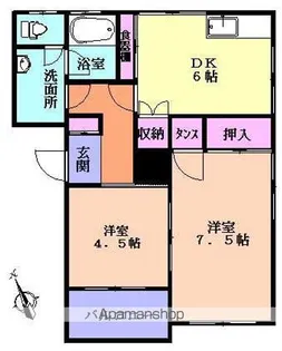 コーポビギン【201号室】の間取り