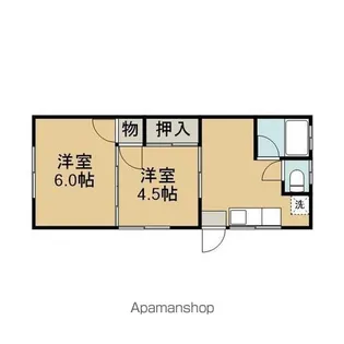 コーポさいごく【201号室】の間取り