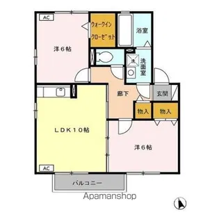 カトル・セゾン【2階】の間取り
