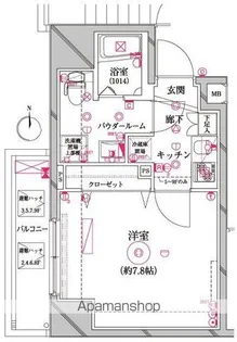 レアライズ入谷【501号室号室】の間取り