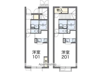 レオネクストエスタシオネス【105号室】の間取り