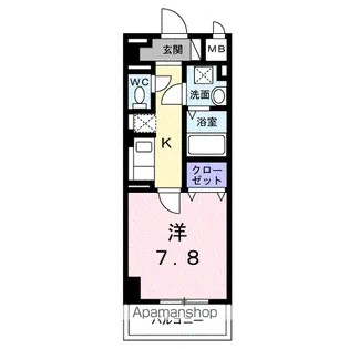 サンライズ 江平中町【6階】の間取り