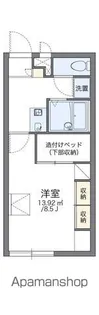 レオパレスNA・TSU・I【204号室】の間取り