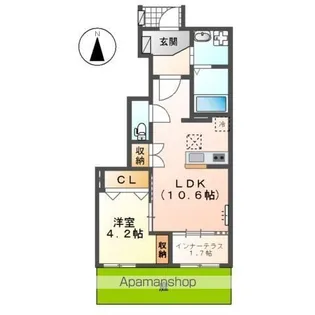 仮)豊山町青山六和アパート【1階】の間取り
