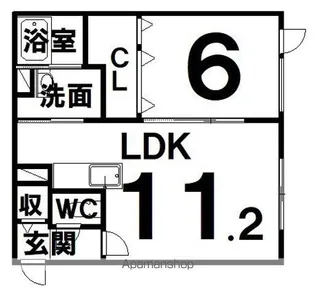 ラリック【2階】の間取り