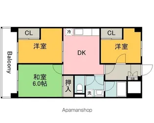 メープル祇園【5階】の間取り