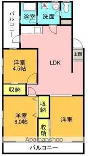 メゾンドール【3階】の間取り