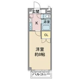 レージュ松原【4階】の間取り