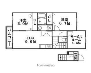 ソレイユ【2階】の間取り