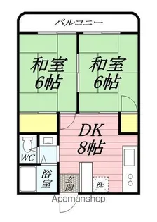 ハイツ豊光【2階】の間取り