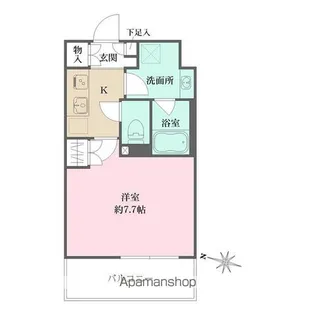 プライムアーバン菊川【4階】の間取り