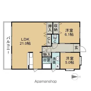 セレクトドゥ【2階】の間取り