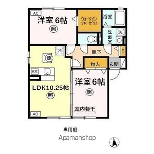 ノイエ シュタット AB【1階】の間取り