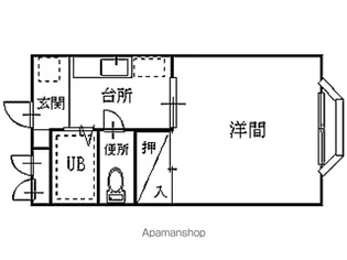 岩手県盛岡市東緑が丘【アパート】の間取り