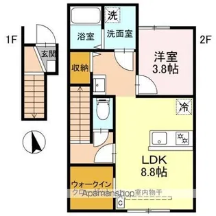 RELUXIA B【2階】の間取り