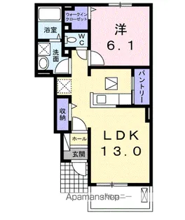 シャンプランテⅢ【1階】の間取り