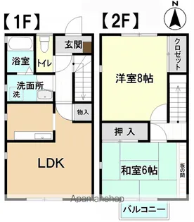 PRIMECOURT東町【1階】の間取り