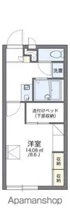 レオパレスマウンド【1階】の間取り