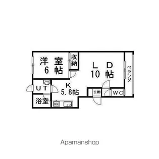 ハイツガレリア【202号室】の間取り