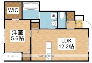 メルルッツォ【1階】の間取り