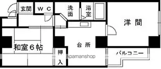 メゾンウエスト【206号室】の間取り