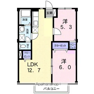 パストラルコート10【2階】の間取り