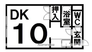 コーポ時計台A【12号室】の間取り