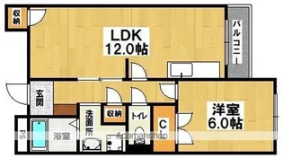 エミネンス住吉【4階】の間取り