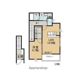 ウィステリア石井【2階】の間取り