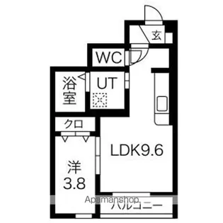 クリスタル【1階】の間取り