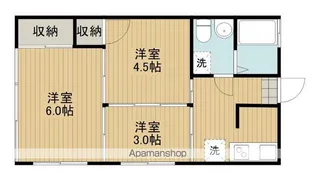アカネハイツ【201号室】の間取り