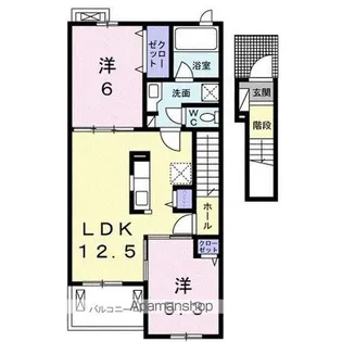 フレスクーラD【2階】の間取り