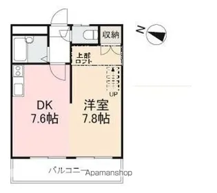 福岡レジデンスC【2階】の間取り